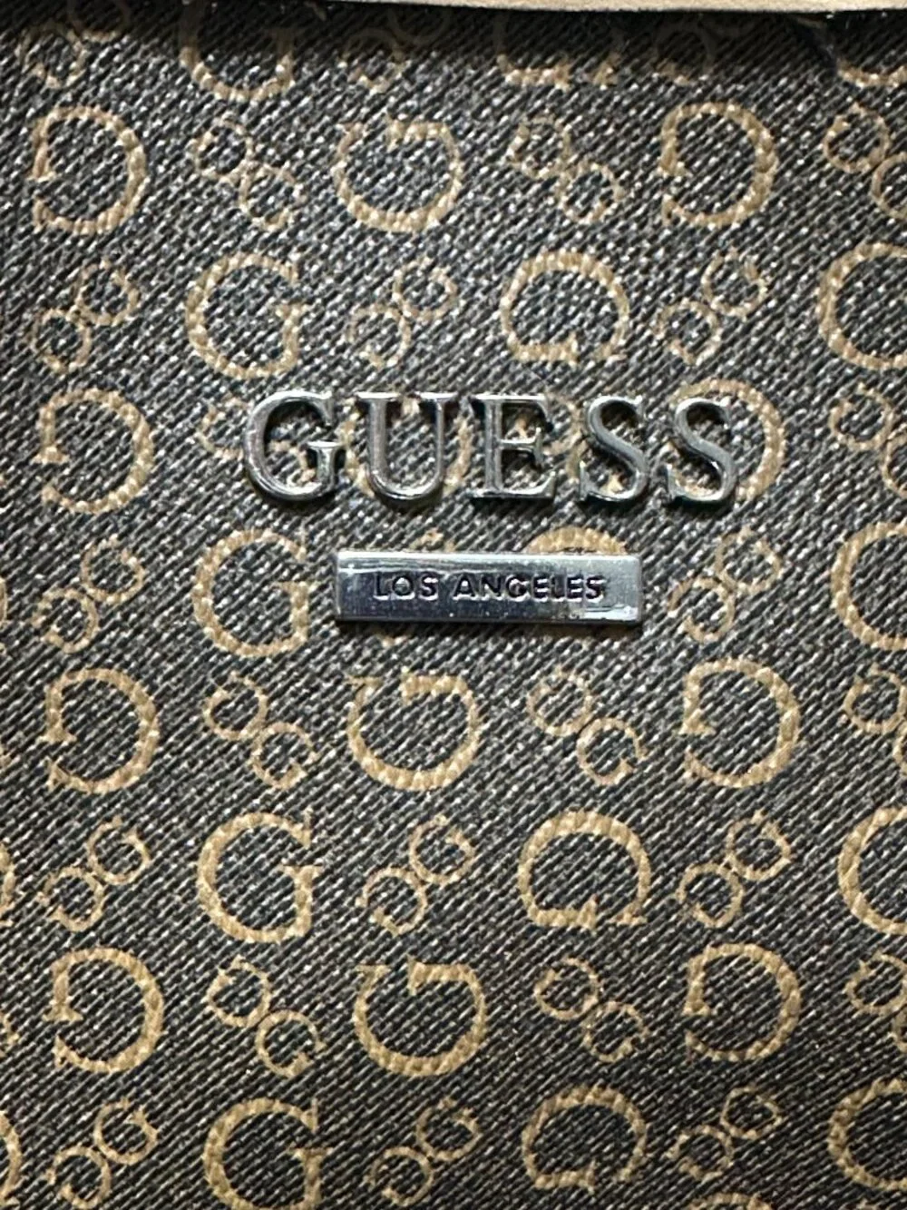 Guess Totte Bag Brown Portini With Included Pouch Mocha